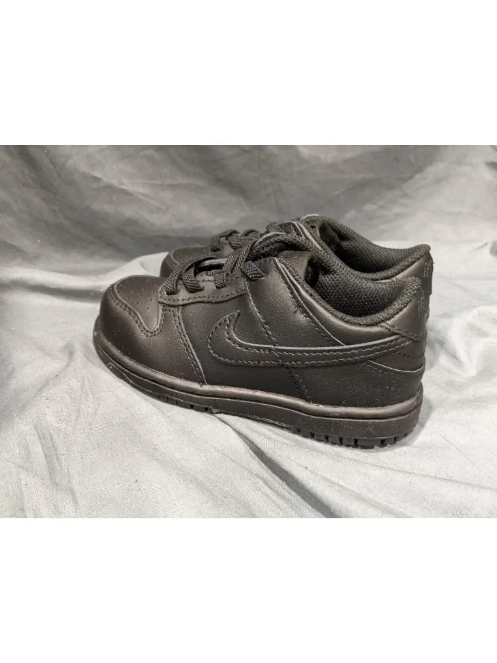 Nike Toddlers Dunk Low (TD) Sneakers Lace Up Black Size 5 NEW NO BOX!
